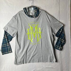 The Haunted Mansion Layered Look Pullover Hoodie for Adults XXL